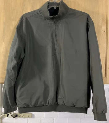 Pulôver wedge 1/4 zíper forrado de lã tamanho XL cinza - Imagem 1 de 4