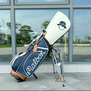 MALBON GOLF Caddy Tipo Soporte Azul Marino 5 Vías con 2 Cubierta de Capucha Nuevo de Japón - Imagen 1 de 7