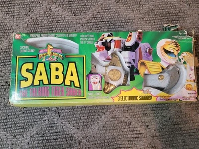 Bandai Mighty Morphin Power Rangers 1994 SABA "The Talking Tiger Saber" WORKS  - Image 1 of 4