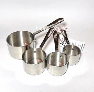 Juego de vasos medidores de acero inoxidable ALL-CLAD ~ NUEVO ~ Juego de 4 piezas Foto 1 de 4