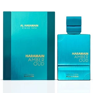 Amber Oud Aqua Dubai Extrait De Parfum Spray 100ML (3.4 OZ) By Al Haramain - Picture 1 of 7