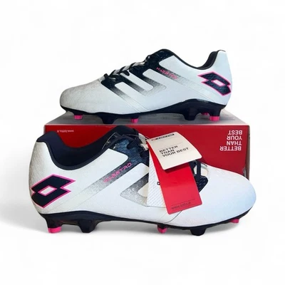 Botines de fútbol Lotto 214594 B6E Maestro 700 IV FG blancos azul marino vívido fucsia talla 11 Foto 1 de 4