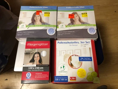 4 x Fliegenschutz Pollenschutz Vlies Fliegenschutzvlies Pollenschutzvlies TOPP - Bild 1 von 4