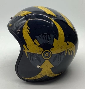 Daytona Cruiser Open Face DOT Motorcycle Helmet W/ Visor Toxic Graphic Size XS - Picture 1 of 5