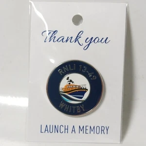 RNLI WHITBY 13-49 Launch A Memory Shannon Class Enamel Metal Pin Badge New - Picture 1 of 4