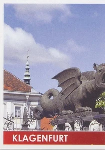 028 VIGNETTE PANINI KLAGENFURT CITY 1/2  EURO 2008 STICKER - Picture 1 of 1