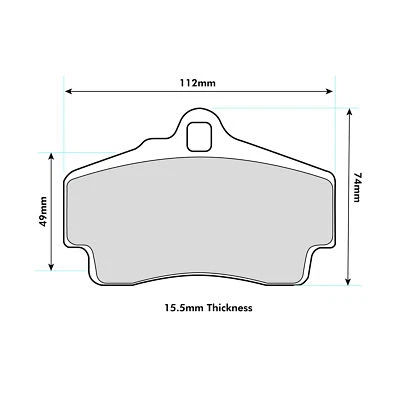 Pagid RSL29 Competition / Track Day Rear Brake Pads (E2406RS29) - Image 1 of 2