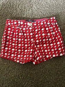 Mini Boden Girls Red Flower Front Tab Shorts 11Y - 000155 - Picture 1 of 6