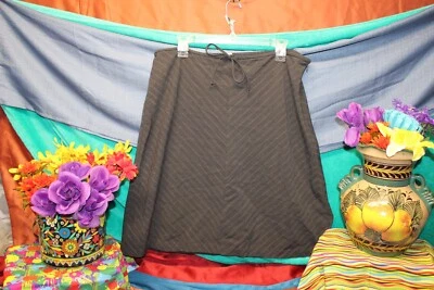 Antigua Falda A Rayas Negra Azul Marino Para Mujer Talla 14 Moda Campesina Retro Clásica Oferta Foto 1 de 4