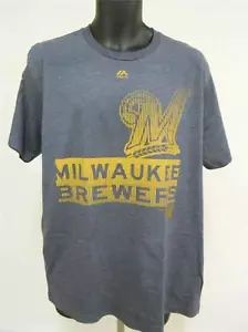Camicia nuova MILWAUKEE BREWERS ADULTO UOMO LARGE L di MAJESTIC 63MW - Foto 1 di 1