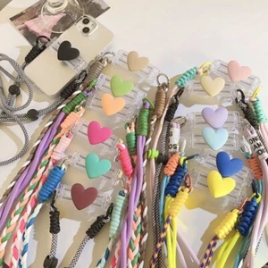 Plastic Rope Buckle Mobile Phone Lanyard Little Love Neck Hanging Cord - Zdjęcie 1 z 12