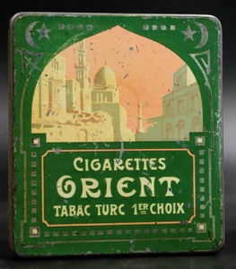 Alte Blechdose Ägypten Zigaretten Orient Tabac Turc Cairo Cigarettes Tin - Bild 1 von 7