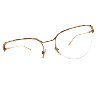 Prada Eyeglasses Frames VPR60U SVF-1O1 Rose Gold Cat Eye Half Rim 53-19-140 - Image 1 of 4