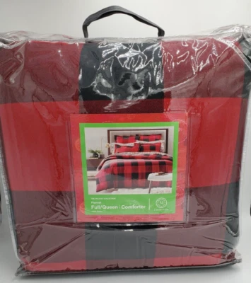 Martha Stewart Holiday Collection Comforter Flannel Buffalo Plaid Full Queen  - Image 1 of 4