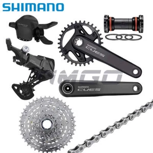 Shimano Cues U4000 MTB Bike 1×9 Speed Groupset FC-U6000 Crankset CN-LG500 Chain - Picture 1 of 14