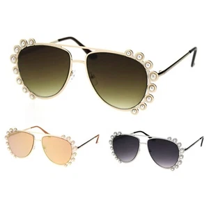 Gafas de sol para mujer con borde de metal estilo oficial elegantes - Imagen 1 de 13