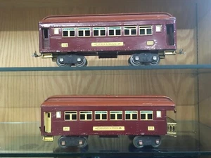 Lionel Standard Gauge 309 & 312 Terracotta & Maroon Uncatalogued Cars - RARE! - Bild 1 von 11