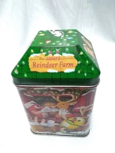 Vintage M&M's Blech Weihnachtsdorf Serie Rentier Bauernhof ~ Nr. 16 ~ 2003  - Bild 1 von 9