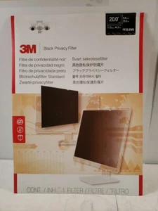 3M 20 Inch Black Privacy Filter For Computer Monitor Screen, SEE PHOTOS - Picture 1 of 10