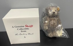 Brand New In Package Vintage Steiff Jointed Two Tone Brown Bear Mohair - Picture 1 of 8