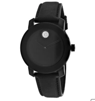 Brand New Movado Bold Black Dial Crystal Dot Ladies Watch 3600483 - Image 1 of 3