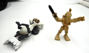 Bicicleta Speeder LFL Star Wars 2009 de Hasbro y Jedi Force Battle Droid 2012 - Imagen 1 de 9