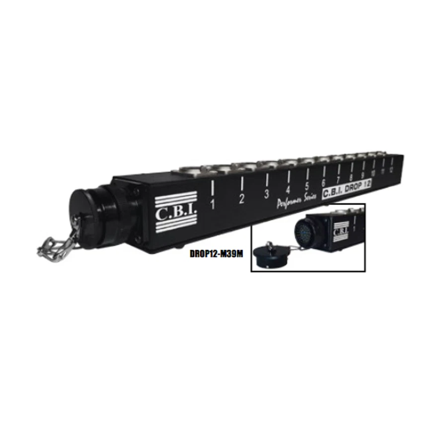 CBI Drop 12 Channel Pro Drop Snake 50ft XLR with M39 Disconnects at the box - Image 1 of 1
