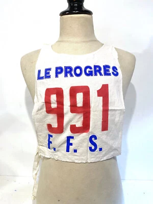 Ancien dossard Chasuble Ski du Marathon Le Progrès FFS - Photo 1/2