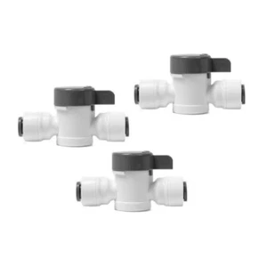 3 Stück NSF zertifiziert 1/4" Push in Connect Kugelhahn für RO Wassersystem - Bild 1 von 5