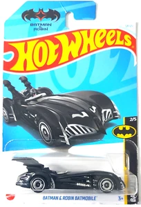 2021 Mattel Hot Wheels Batman & Robin Batmobile 2/5 TM & DC Comics HRY54 - Picture 1 of 2