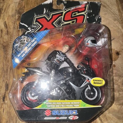 road champs mxs toys Street GSX-R600 Suzuki Action Figure Motorcycle 1:18 Rare - Image 1 of 4