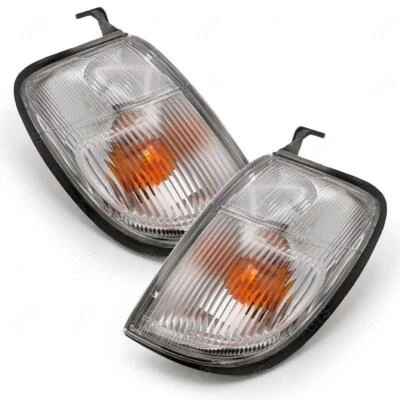 Pair Corner Signal Indicator Light Lamp For Nissan Frontier D22 1998 - 2000 - Image 1 of 4