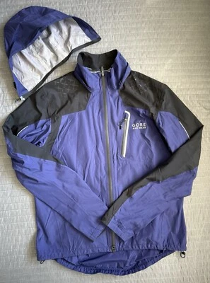 Gore Bike Wear Goretex Raincoat Jacket Removal Hood Size XL - Image 1 of 4