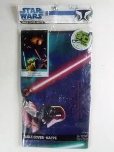 Hallmark STAR WARS Plastic Party Table Cover  54" X 102" 3-D EFFECT   - Picture 1 of 2