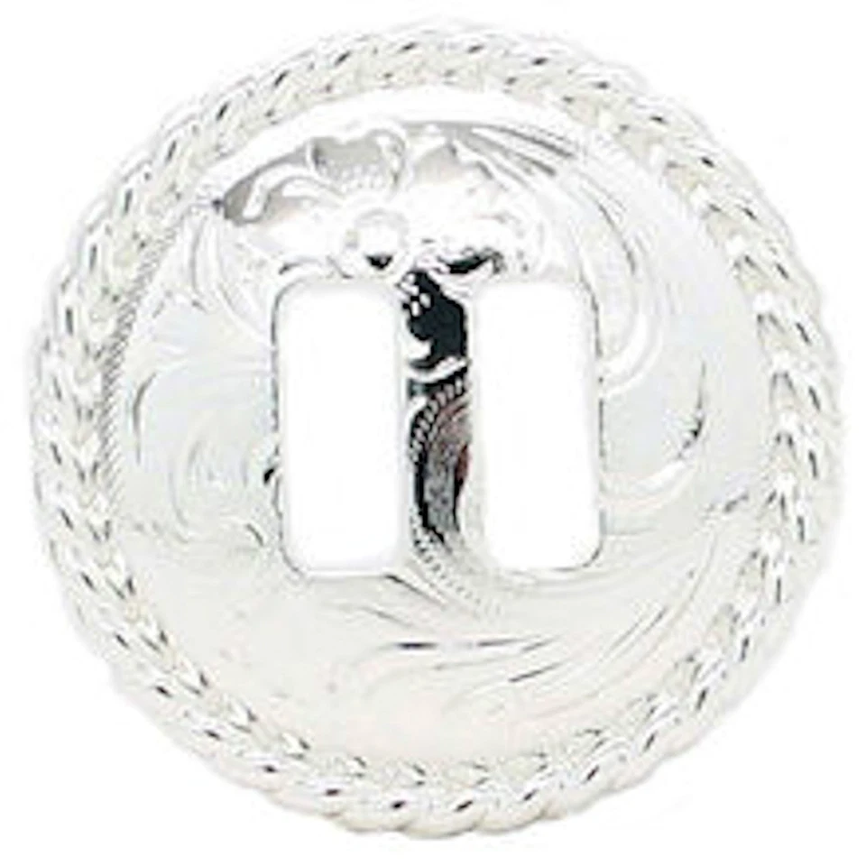 Concho borde cuerda ranurado flor rosa 1-1/2" 3485-02S Foto 1 de 1