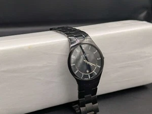 Skagen - Mens Titanium Link Date Watch All-black 801XLTBXB - Rare Vintage - Picture 1 of 4