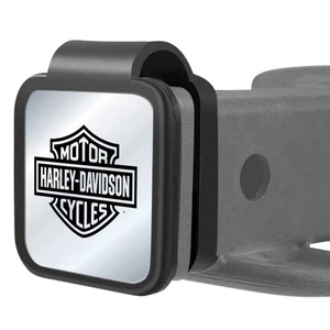 Harley Davidson Bar and Shield Metal Plate Silicone Hitch Plug Cover - Picture 1 of 1