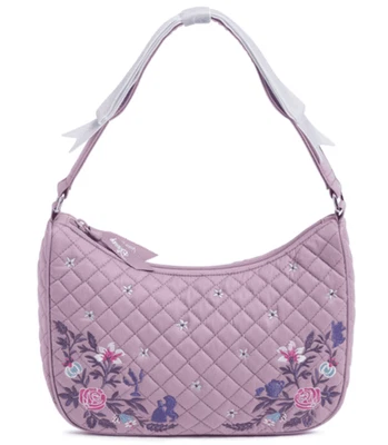 Disney Vera Bradley Beauty & the Beast Floral Embroidered Quilted Shoulder Bag  - Image 1 of 4