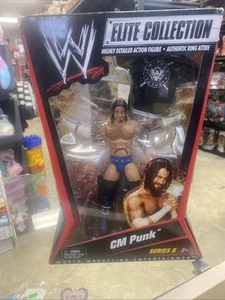 WWE CM Punk Mattel Elite Collection Serie 6 Action Figure 2010 Straight Edge NIB - Picture 1 of 17