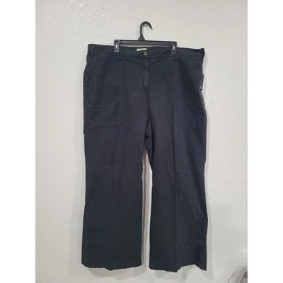 Maeve Anthropologie Plus Size 22W Black Casual Pants Wide Leg #12 - Image 1 of 4