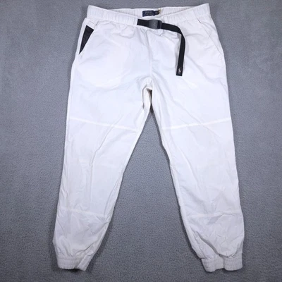 Polo Ralph Lauren Pants Men's 2XL 28" White Climbing Belted Nylon Jogger Pony - Image 1 of 4
