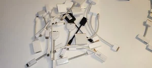 job lot of 30 apple computer cable adapters as A1422 A1433 A1305 A1388 and other - Afbeelding 1 van 8