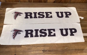 Atlanta falcon rise up game towels Lot Of 2. 29.5”x7.5” - Picture 1 of 3