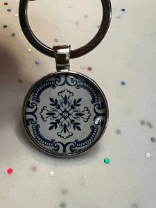 Nuevos llaveros hechos a mano con diseño de azulejos portugueses Portugal de una cara - Imagen 1 de 9