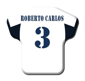 Calamita Simile a T-Shirt Calcio Stagione 2000/2001 Real Madrid 3 Roberto Carlos - Picture 1 of 9