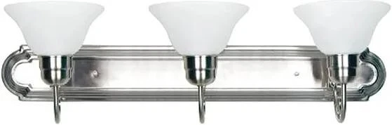 Tocador de 3 luces de níquel satinado Yosemite 93893  Foto 1 de 3
