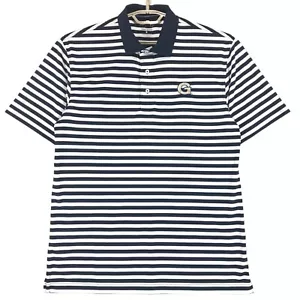 Camisa Polo Oxford America Veri Cool Para Hombre M Azul Blanco Manga Corta Georgetown - Imagen 1 de 6