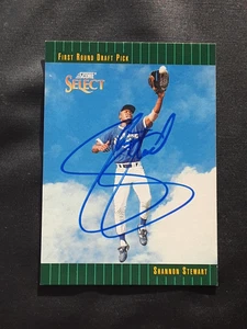 SHANNON STEWART BLUE JAYS SIGNED AUTOGRAPHED 1993 SELECT ROOKIE BASEBALL CARD - Picture 1 of 1