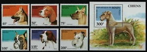 Benín 1995 - Mi-Nr.o 675-680 y Bloque 12 ** - Estampillada sin montar o nunca montada - Perros / Perros - Imagen 1 de 1