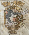 T-shirt à manches courtes Tom & Jerry Buddies blanc cassé avec police or brillant adulte taille M